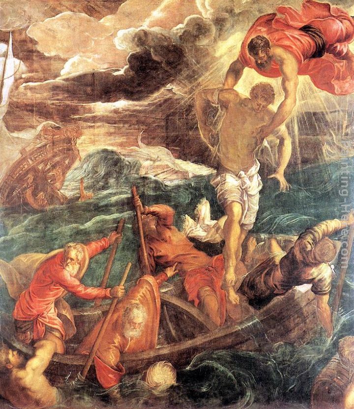 St. Mark Saving a Saracen from Shipwreck painting - Jacopo Robusti Tintoretto St. Mark Saving a Saracen from Shipwreck art painting